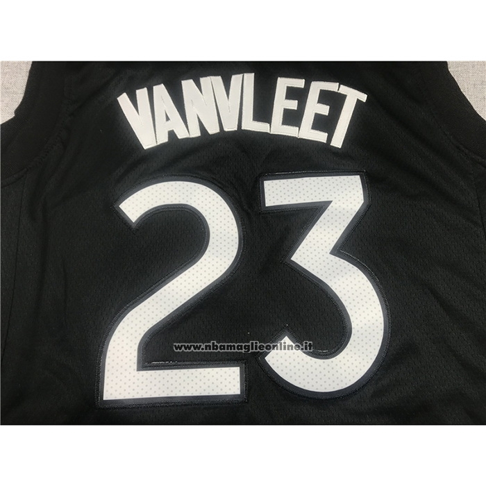 Maglia Toronto Raptors Fred VanVleet #23 Earned 2020-21 Nero Viola